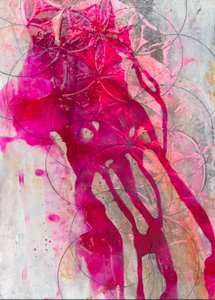 Lebendiger pinker Fluss