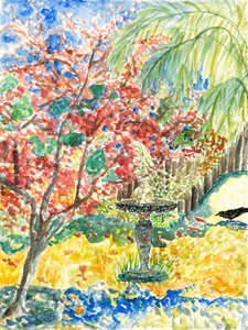 Gartenblick, 2023 von Deborah Eve Alastra