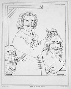 Die Hinrichtung von Charles I., graviert von De Ducarme