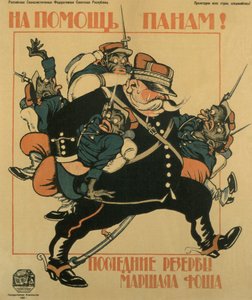 Zur Hilfe der Pfannen. Die letzten Reserven von Marschall Foch Poster