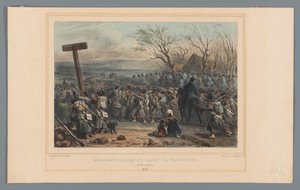 Französische Armee rückt vor, 1832 von Denis Auguste Marie Raffet