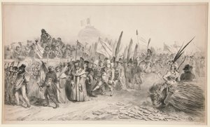 Große Parade von der Karikatur von Denis Auguste Marie Raffet