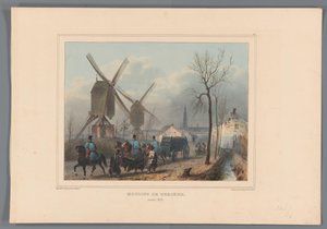Mühlen von Berchem, 1832 von Denis Auguste Marie Raffet