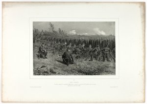 Reisende Pioniere, aus Souvenirs d’Italie: Expédition de Rome von Denis Auguste Marie Raffet