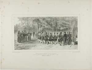 Walachischer Rundtanz, aufgeführt von den Zigeunern und getanzt von den Musikern des zweiten Regiments im Haus von Prinz Ghika, Ghospodar, Walachei