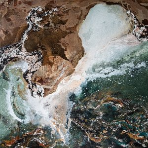 Abstrakte Meeresküste