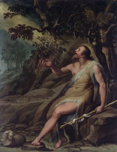 Johannes der Täufer in der Wildnis von Denys Calvaert or Calvart
