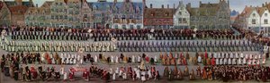 Der Ommegang in Brüssel am 31. Mai 1615: Prozession von Notre Dame de Sablon von Denys van Alsloot