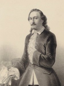 Porträt von Arthur Saint-Léon 1821-1870 im Ballett Le Violon du diable von Cesare Pugni, 1849 von Derancourt