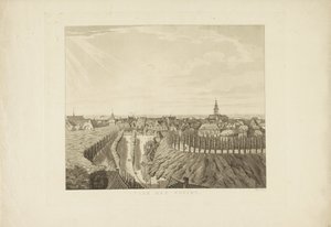 Nijmegen, Blick von der Belvédère nach Westen von Derk Anthony van de Wart