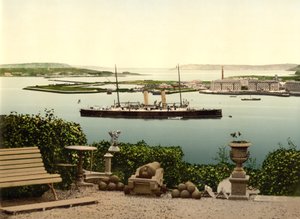 Queenstown-Hafen, County Cork, ca. 1890 von Detroit Photographic Co.