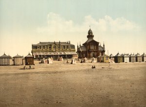 Strand und Kasino, Calais, Frankreich, ca. 1900 von Detroit Publishing Co.