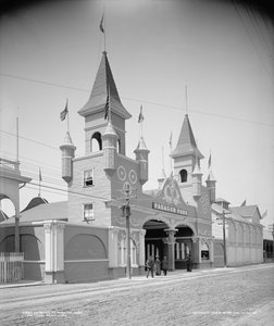 Eingang zum Paragon Park, Nantasket Beach, ca. 1905 (s/w Foto) von Detroit Publishing Co.