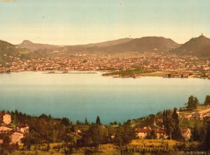 Gesamtansicht, Como, Comer See, Italien, ca. 1900