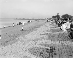Vor dem Deutschen Gebäude, Jackson Park, Chicago, ca. 1900