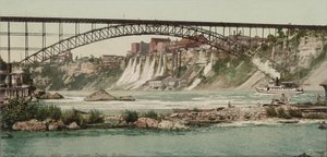 Niagara, Mühlen und Grand Trunk Bridge, ca. 1900