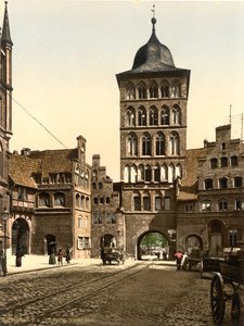 Turmbogen, Lübeck, Deutschland, ca. 1900 von Detroit Publishing Co.