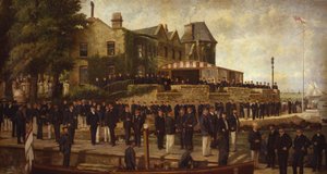 Kompositporträt der Mitglieder des Royal Yacht Squadron, 1895 von Dickinson and Foster