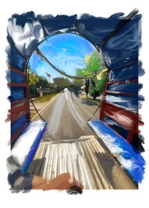 LKW Hafen, 2022 von Diego Beyro