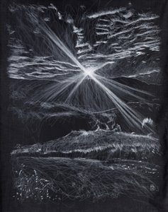 Gegenlicht Berge Weg, 2024