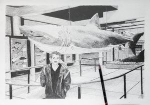 Dieguito und der Hai, 2020 von Diego Beyro