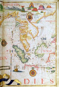Festland Südostasien, Detail aus einem Weltatlas, 1565 von Diego Homem