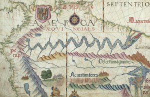 Nördliches Südamerika, Detail aus einem Weltatlas, 1565