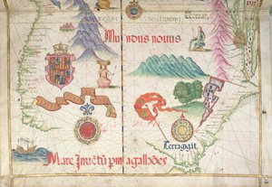 Südamerika (Süd), Detail aus dem Weltatlas, 1565 von Diego Homem