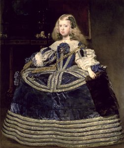 Infantin Margarita Teresa in einem blauen Kleid