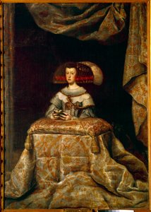 Porträt von Marianne von Österreich (1631-1696) im Gebet. Gemälde von Diego Velasquez (1599-1660) von Diego Velázquez