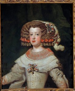 Porträt der Infantin Marie Therese (1638-1683), zukünftige Königin von Frankreich. Gemälde von Diego Velasquez (1599-1660) 17. Jahrhundert