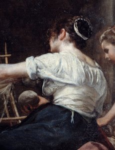 Die Spinnerinnen oder die Arachne-Fabel (Detail)