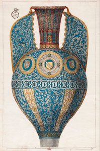 Nazarí-Vase der Wappen