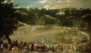 Philipp IV. auf Wildschweinjagd (La Tela Real), ca. 1632-7