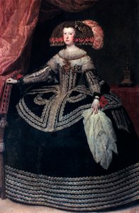 Königin Doña Mariana von Österreich, ca. 1652-1653 von Diego Velázquez