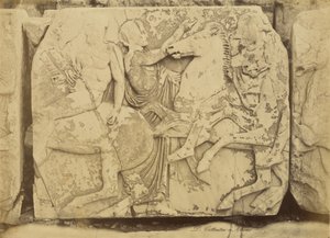 Athen - Skulpturfragment, Parthenonfries von Dimitrios Constantin