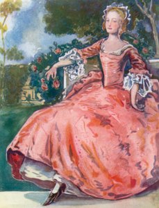 Eine Frau aus der Zeit von Georg I. (1714-1727)