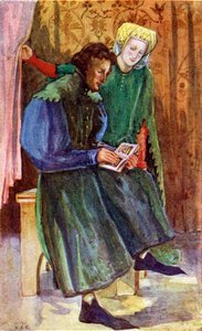 Paar-Kostüm zur Zeit von Heinrich IV (1399 -1413)