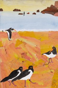 Ein Gormley bei Ebbe (Collage)