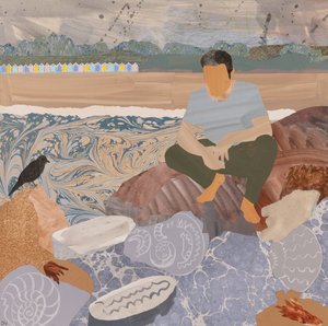 Strandhütten & Fossilien von Dione Verulam