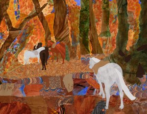 Ponys im Wald von Dione Verulam