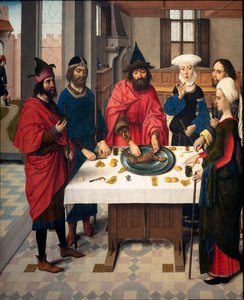 Pfarrkirche (Parochiekerk Sint-Pieter). Abendmahl. Dirk Bouts. 1464-1468. (Detail)