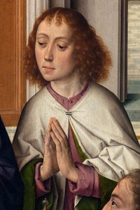 Pfarrkirche (Parochiekerk Sint-Pieter). Gemälde. Das letzte Abendmahl. Dirk Bouts. 1464-1468. Detail. Zentrales Panel.