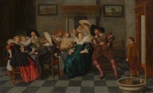 Ein Bankett, 1628 von Dirck Hals