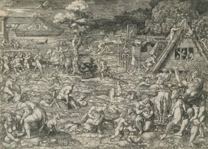 Die Sintflut, 1544 von Dirck Vellert