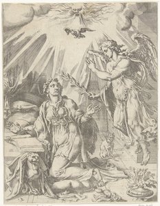 Verkündigung von Dirck Volckertsz. Coornhert (attributed to)