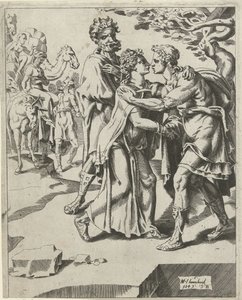Isaak begrüßt Rebekka