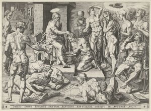 Paulus tauft die Einwohner von Ephesus