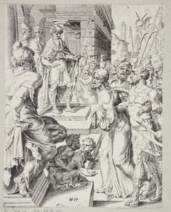 Christus vor Pilatus von Dirck Volckertsz. Coornhert