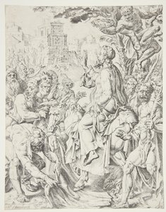 Einzug Christi in Jerusalem von Dirck Volckertsz. Coornhert
